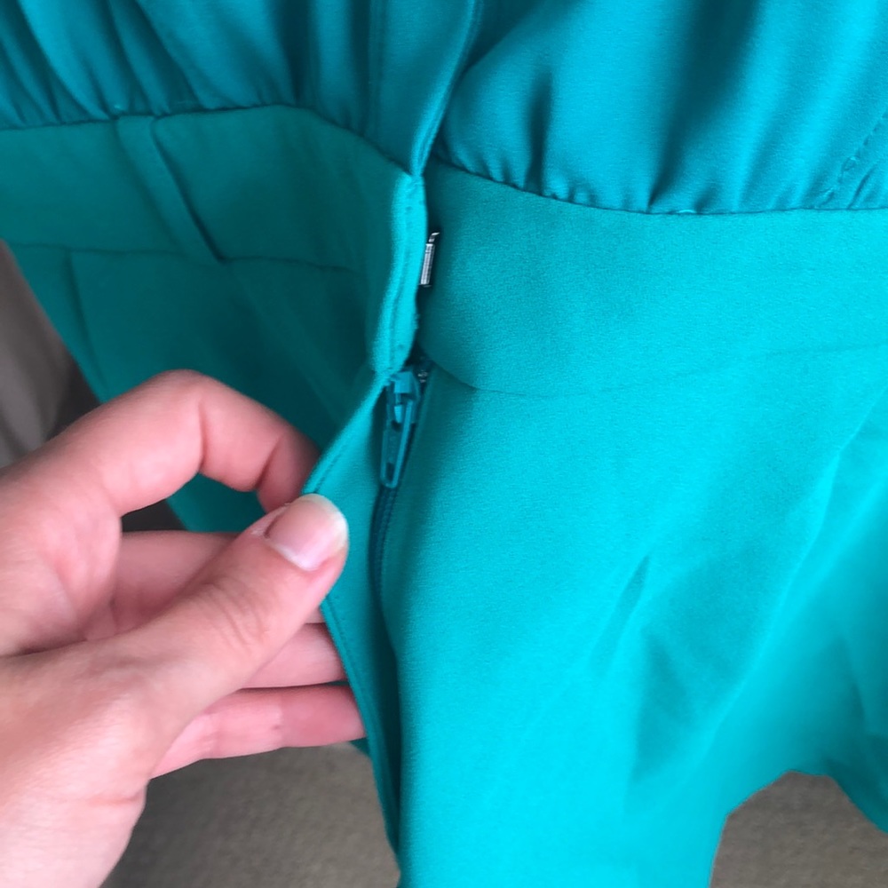 🚫DONATED🚫Jennifer Lopez Teal Romper **HP 5/17/20** - Picture 5 of 6